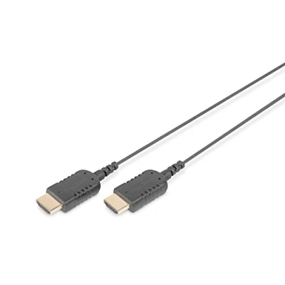 Afbeelding van DIGITUS High Speed HighFlex HDMI aansluitkabel, type A, mannelijk/mannelijk 2,0 m UltraHD 4k/30Hz compatibel met tv/projector/monitor vergulde contacten zwart