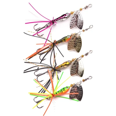 Afbeelding van Spro Larva Mayfly Spinner Single Hook 10 5cm 4g Kleur : UV Rainbow Trout