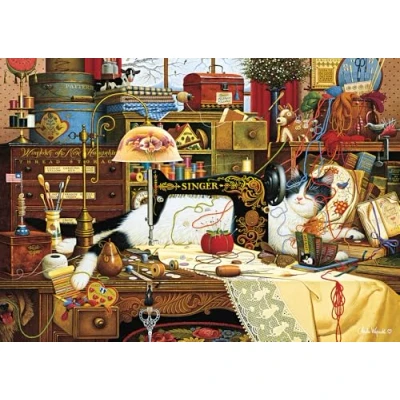 Afbeelding van Schmidt Spiele 59993 Charles Wysocki, Maggie, Chaotisch, puzzel 1000 stukjes