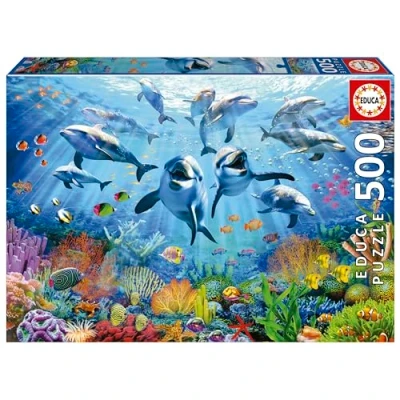 Afbeelding van Puzzel Educa Party under the sea 500 Onderdelen