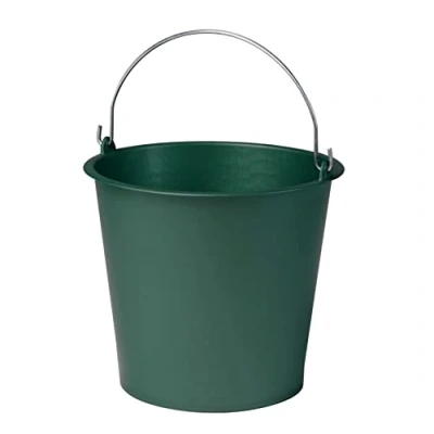 Afbeelding van Landbouwemmer 10 l van kunststof met metalen handvat Ø 28 x H 24,5 cm groen