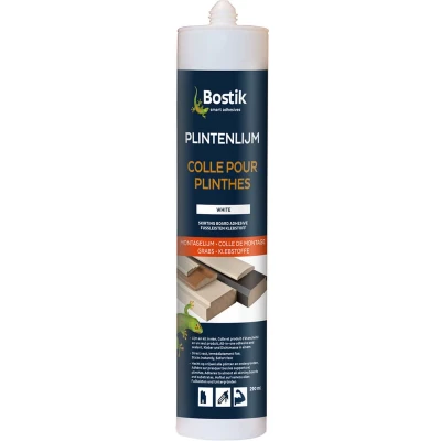Afbeelding van Bostik plintenlijm 290 ml, wit, koker