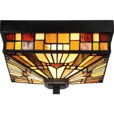 Afbeelding van Bohemian Plafondlamp Steady Lighting Glas E27 L: Cm Voor Buiten Woonkamer Eetkamer Brons