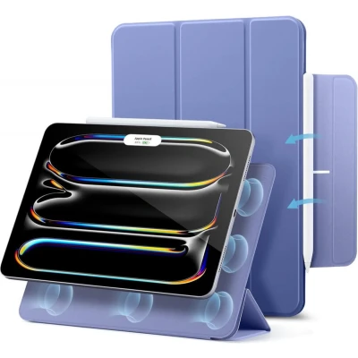 Afbeelding van ESR Rebound Magnetic Hoes Geschikt voor Apple iPad Pro 13 (2024) Paars
