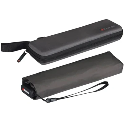 Afbeelding van Knirps Ultra US.050 Slim Manual Zakparaplu Ultralicht en plat Stormbestendig Winddicht 21 cm, Donkergrijs