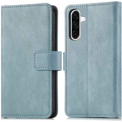 Afbeelding van imoshion Hoesje Geschikt voor Samsung Galaxy A36 Met Pasjeshouder Luxe Bookcase Lichtblauw