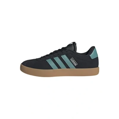 Image de adidas Homme VL COURT 3.0 SHOES, Core Black/Powder Teal/Silver Metallic, 42 EU