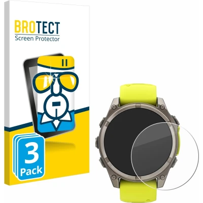 Afbeelding van BROTECT Glas Screenprotector voor Garmin Fenix 8 Solar (47 mm) Gehard Beschermglas 9H (3 Stuks)