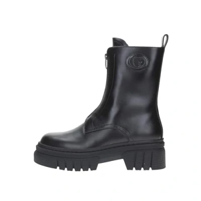 Afbeelding van Guess Enkellaarsjes met plateauzool, Dames, Maat: 38, Nero Leer