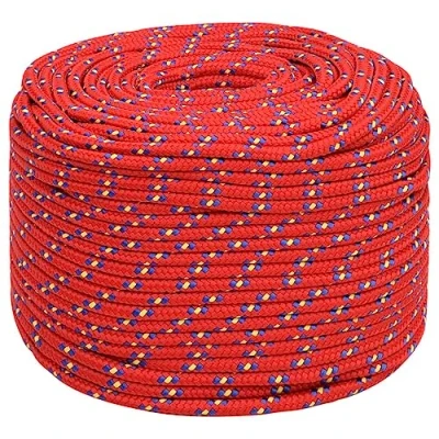 Afbeelding van VidaXL Boottouw 8 mm 25 m polypropyleen rood