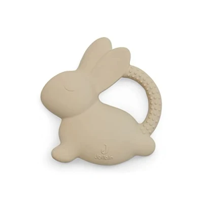Afbeelding van Jollein Bijtring Rubber Bunny Nougat