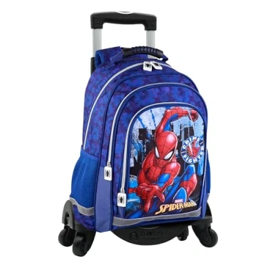 Afbeelding van TOYBAGS Spiderman Rugzak met dubbel vak, aanpasbaar, 41,5 x 30 17 cm, uniseks, voor kinderen, zwart, L, zwart.