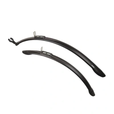 Image de Garde boue vtc 28 zefal trail clips noir reglable 45mm (pr)