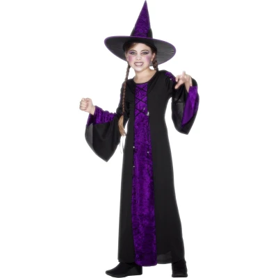 Afbeelding van &quot;Heksenkostuum voor meisjes Halloween Kinderkostuums 152/158&quot;