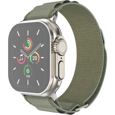 Afbeelding van imoshion Nylon Alpine bandje voor de Apple Watch Series 1 t/m 10 / SE Ultra (2) (44/45/46/49 mm) Olijfgroen