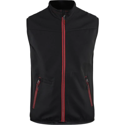 Afbeelding van Blaklader Softshell bodywarmer 3850 2516 Zwart/Rood 4XL