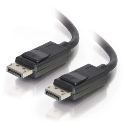 Image de C2G 3ft 8K DisplayPort Cable with Latches M/M Câble (M) pour 91.4 cm verrouillé noir