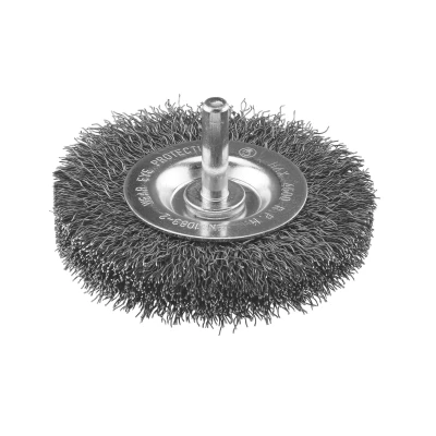 Afbeelding van Staaldraadborstel (boormachine) voor steen, beton, staal, diameter 75mm, dikte 15mm.