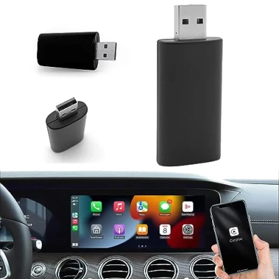 Afbeelding van Sunweyer Plug &amp; Play Adapter CarPlay Draadloze Ondersteuning Fabriek Bedraad naar Caplay Dongle Wireless Converteren Auto Modeljaar: 2016 tot 2023