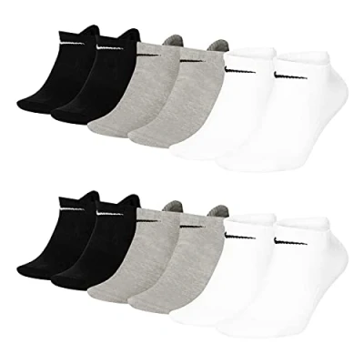 Afbeelding van Nike SX7678 Sportsokken 6 paar wit/grijs/zwart, zwart.