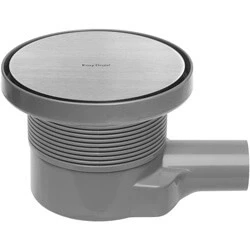 Afbeelding van Easy Drain Aqua Round vloerput met ABS afwerkdeel, RVS rooster en