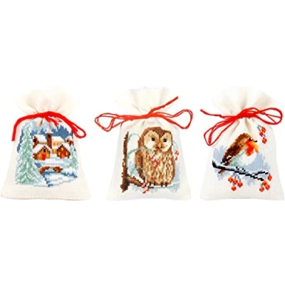 Afbeelding van Vervaco geurzakjes Winter set van 3 stuks 0156823
