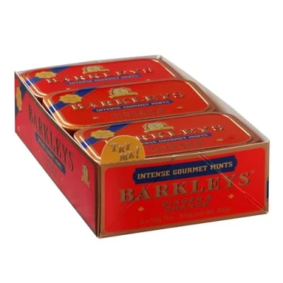 Afbeelding van Barkleys Gourmet Mints TP837 gember oranje 95 x 60 20 mm, 6 zakjes à 50 g