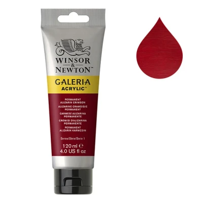 Image de Winsor &amp; Newton Galeria peinture acrylique (120 ml) 466 alizarine cramoisie permanent
