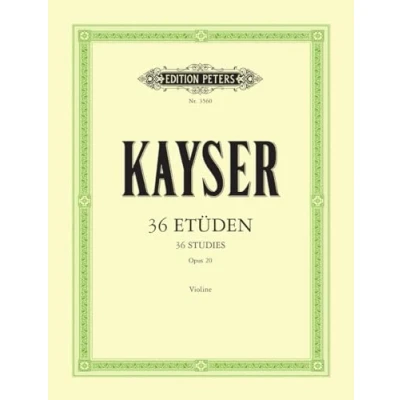 Afbeelding van 36 Etüden op. 20 &quot;Für die Violine&quot;&quot;