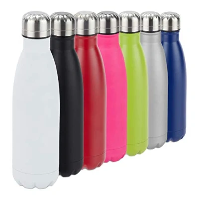 Afbeelding van relaxdays Thermosfles drinkfles thermosbeker isolerend isoleerfles 0,5 liter wit