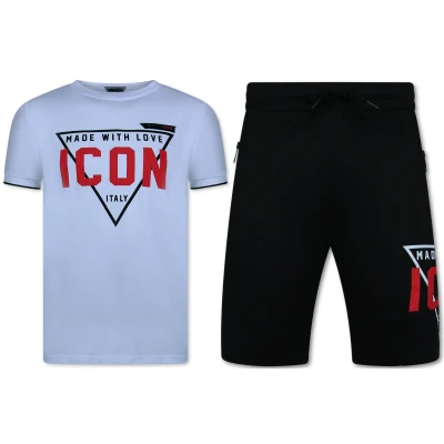 Afbeelding van Zomerset Heren ICON Twinset Combisets 11818 Zwart/ Wit