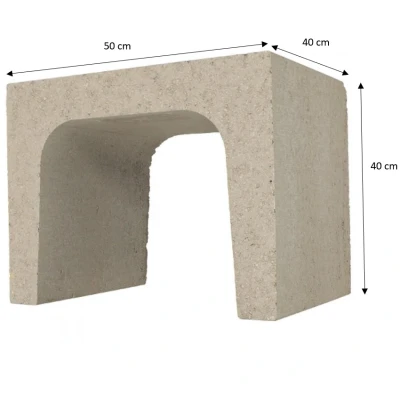 Afbeelding van Excluton U element Grijs 40x40x50 cm