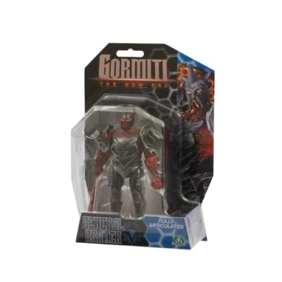 Afbeelding van Gormiti GRV21100 15 cm figuur van de boze Krater, New Age Gormiti, harnas om te verwijderen en aan trekken, heldere kleuren metalen afwerking, 9 gewrichtspunten, beroemd