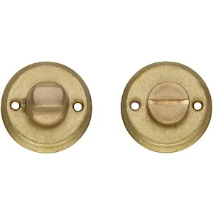Afbeelding van Intersteel Toiletgarnituur messing getrommeld Ø50x5 mm
