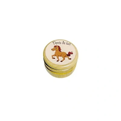 Image de Boîte boite à dents de lait en bois pour différents modèles garçons et filles avec couvercle vis 44 mm (Cheval) 7013F