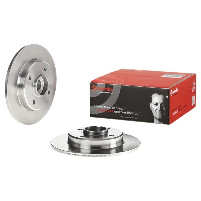 Afbeelding van BREMBO 08.D205.17 Remschijf 244 9 4 volledig Met schroeven, wiellagerset, ABS sensorring PEUGEOT: 2008 Estate, 208 I Hatchback, Van