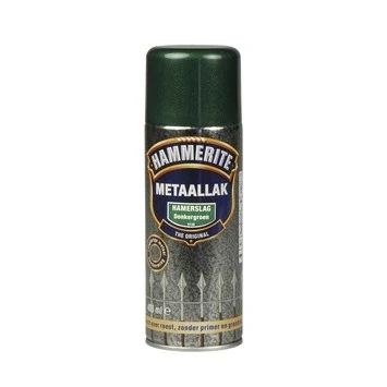 Afbeelding van Hammerite Metaalverf Spray Hamerslag Donkergroen Kunststof &amp; metaal verf