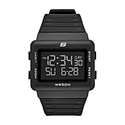 Afbeelding van Skechers Larson Digitaal horloge, Heren, Maat: One Size, Black
