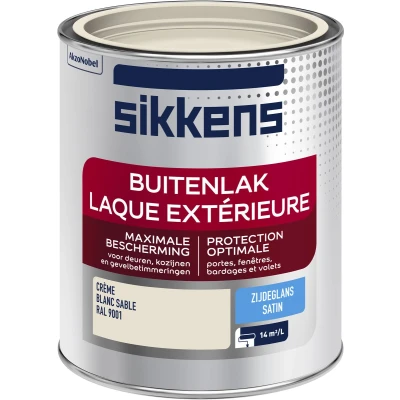 Afbeelding van Sikkens Buitenlak Zijdeglans RAL 9001 0.75L