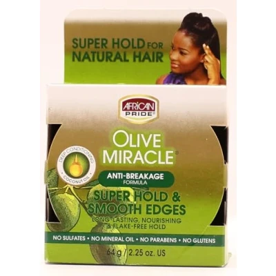 Afbeelding van African Pride Silky Smooth Edges Haargel, 64 g