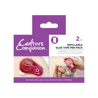 Afbeelding van Crafter&#039;s Companion Glue Tape Pen &amp; Refill Straight 2st.