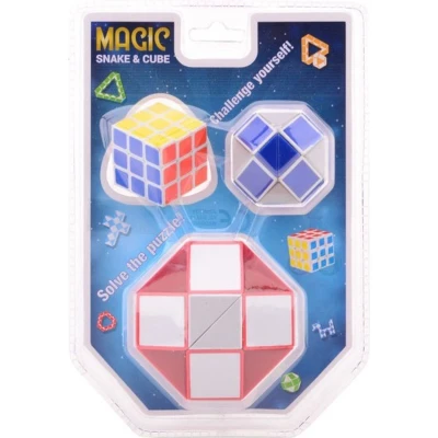 Afbeelding van Magische kubus en slang in blister 25037