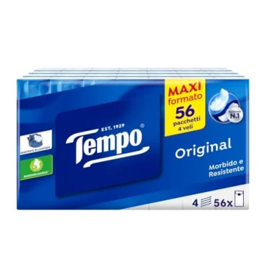 Afbeelding van Time Classic Zakdoeken 4 laags, 56 verpakkingen