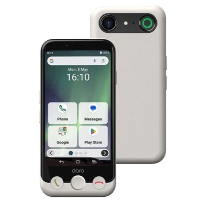 Image de DORO Aurora A10 4G smartphone double SIM RAM 4 Go / Mémoire interne 64 microSD slot Écran LCD 4.5&quot; 1280 x 720 pixels (60 Hz) rear camera 13 MP front 5