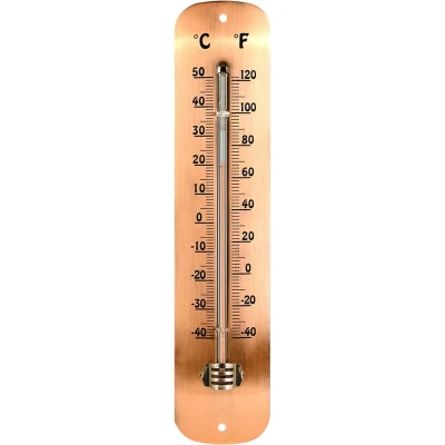 Afbeelding van Thermometer Koper 6,7 Cm X 30 Staal Esschert Design