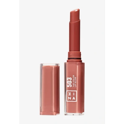 Afbeelding van 3ina THE Color LIP GLOW Lippenstift, Dames, Maat: 1.6 g, 503 nude pink