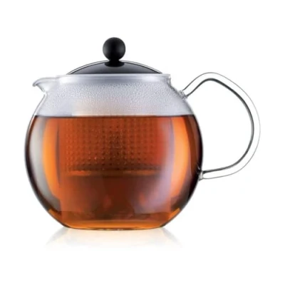 Afbeelding van bodum ASSAM F/PLST 1 Liter Theekoker Transparant, Zwart