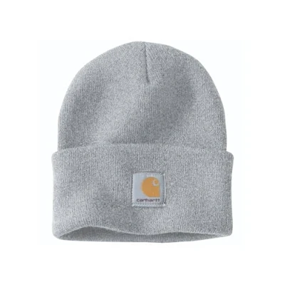 Afbeelding van Carhartt Acrylic Watch Muts Heather Grey Grijs Mutsen