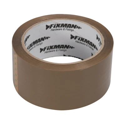 Afbeelding van Fixman Inpaktape Dozentape Bruin 48 mm x 66 meter