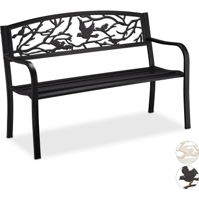 Afbeelding van Relaxdays, Tuinbank, Tuinbank Vogels